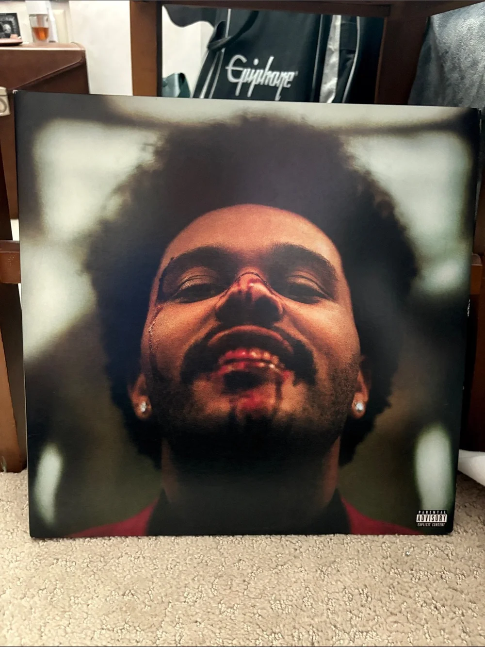Midnight Portrait Wall Art Canvas - Black and Brown